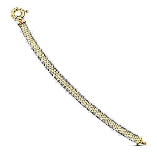 Inmaculada Romero IR Armband 18k 20cm bicolor Mesh. [AB3002] von Inmaculada Romero IR