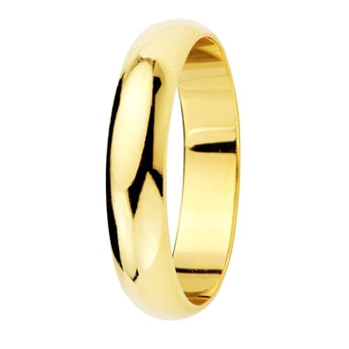 Inmaculada Romero IR Glatter Ehering aus 9-karätigem Gold, Breite 4 mm. Gravur im Preis inbegriffen von Inmaculada Romero IR