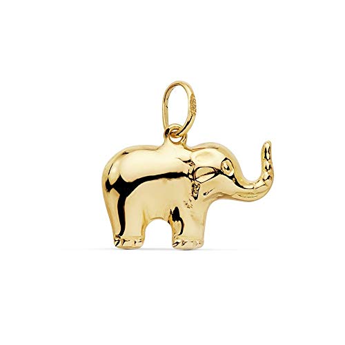 Inmaculada Romero IR Gold 18K Anhänger 16mm Elefant. Glatt [AC0103] von Inmaculada Romero IR