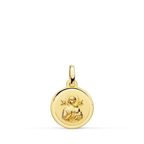 Inmaculada Romero IR Jungfrau von Perpetual Socorro Goldmedaille 18K Unisex 12mm. glatte Lünette von Inmaculada Romero IR