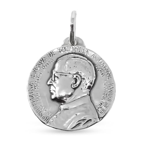 Inmaculada Romero IR Medaille des Heiligen Josefmaria Escrivá de Balaguer aus massivem 925er Sterlingsilber, 20 mm. mit Glanz von Inmaculada Romero IR