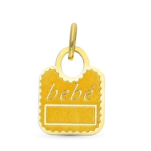 Inmaculada Romero IR Plättchen-Anhänger aus 18-karätigem Gold in Form einer Babytasche mit der Botschaft BABY. Aufnahme im Preis inbegriffen - Anpassbar - AUFNAHME IM PREIS INBEGRIFFEN Inmaculada Romero IR Plättchen-Anhänger aus 18-karätigem Gold in Form einer Babytasche mit der Botschaft BABY. Aufnahme im Preis inbegriffen - Anpassbar - AUFNAHME IM PREIS INBEGRIFFEN von Inmaculada Romero IR