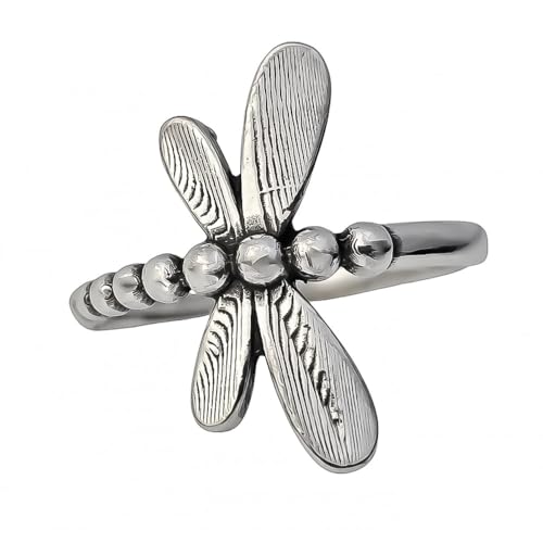Inmaculada Romero IR Ring aus 925-m-Sterlingsilber in Form einer 20-mm-Libelle. maximale Körperbreite 2 mm. Inmaculada Romero IR Ring aus 925-m-Sterlingsilber in Form einer 20-mm-Libelle. maximale Körperbreite 2 mm. von Inmaculada Romero IR