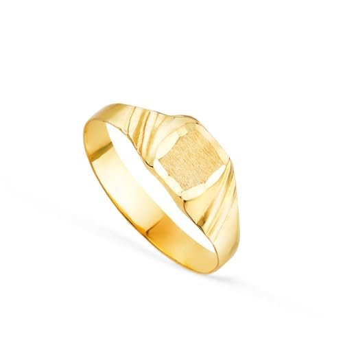 Inmaculada Romero IR Siegel aus 18-karätigem Gold, hohl geschnitzte Details, gravierte Fläche 4 x 4 mm. Aufnahme im Preis inbegriffen - Anpassbar - AUFNAHME IM PREIS INBEGRIFFEN von Inmaculada Romero IR