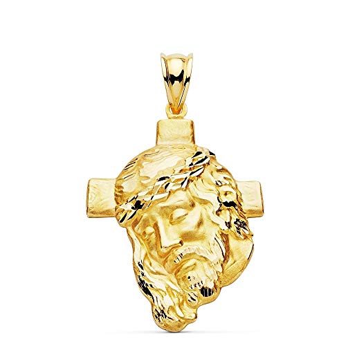 Inmaculada Romero IR Kopfgesicht Christus Gold 18K Cruz 35 mm. Unisex von Inmaculada Romero IR