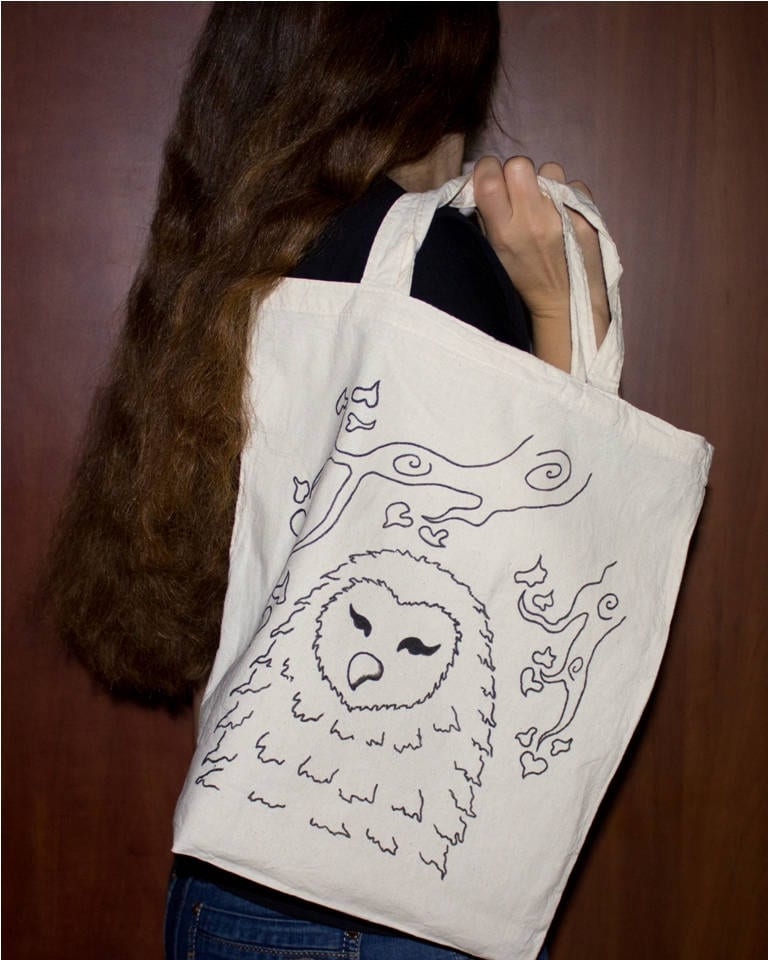 Eule Einkaufstasche, Markt-Einkaufstaschen, Markt Taschen, Leinwand Tote, Wiederverwendbare Lebensmitteltasche, Lebensmitteltasche von InnaPositiveArt