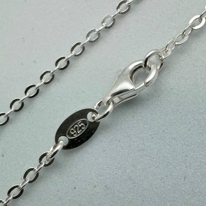 925 Sterling Silber Flach Kabel Kette Schmuck-Sterling Kette-2.3 Mm Starke Kabel-Fertige Kette-Fertig Zu Tragen-7 "Bis 36" von InnerArt4BeadsSupply