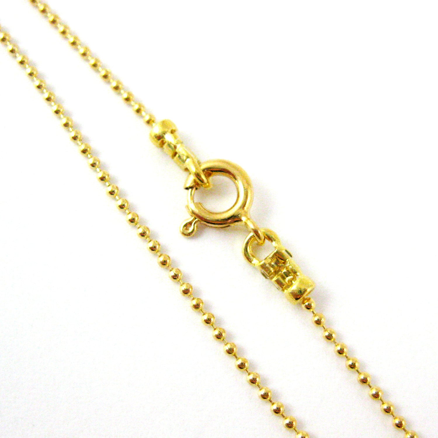 Goldkette Halskette-1, 2 Mm Kugelkette, Perlenkette, Extra Lange Halskette-Fertige Halskette Für Anhänger - 36 Zoll von InnerArt4BeadsSupply