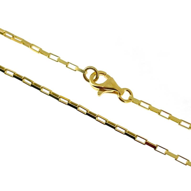 Gold Über 925 Sterling Silber Box Kette Halskette-Ready To Wear-Armband-Fußkettchen-Kleine Schmuck | Alle Größen Sku 601011-Vm von InnerArt4BeadsSupply