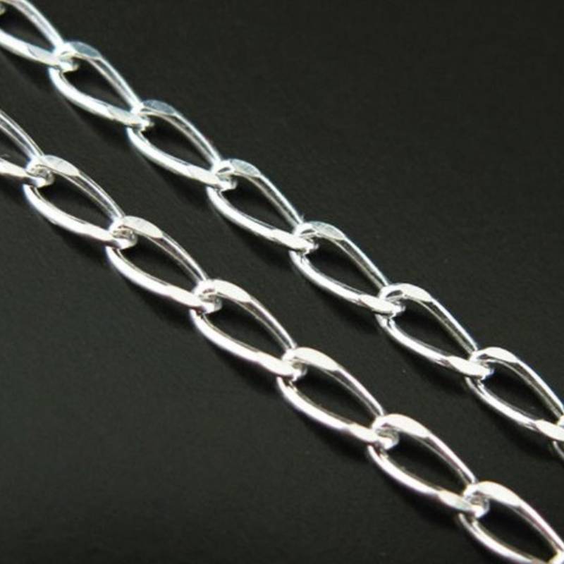 sterling Silber Fußkettchen, Armband, Halskette - Diamantschliff Panzerkette 4 X 2mm Alle Größen Sku 601008 von InnerArt4BeadsSupply