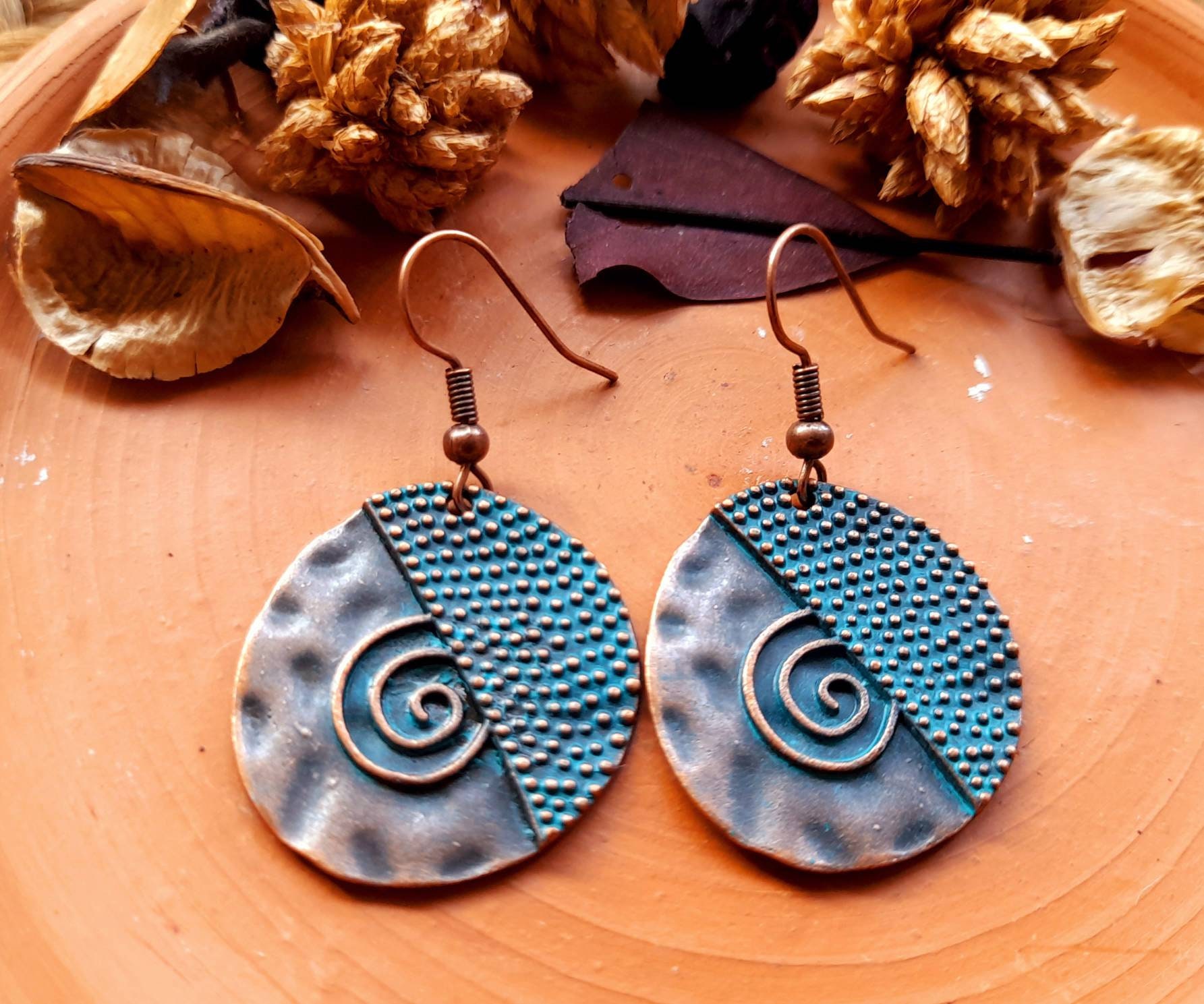 Antike Ohrringe | Baumelnde Rustikale Boho Erdige Antike Ohrringe | Baumelnde Rustikale Boho Erdige von InnerPieceByJorgeMae