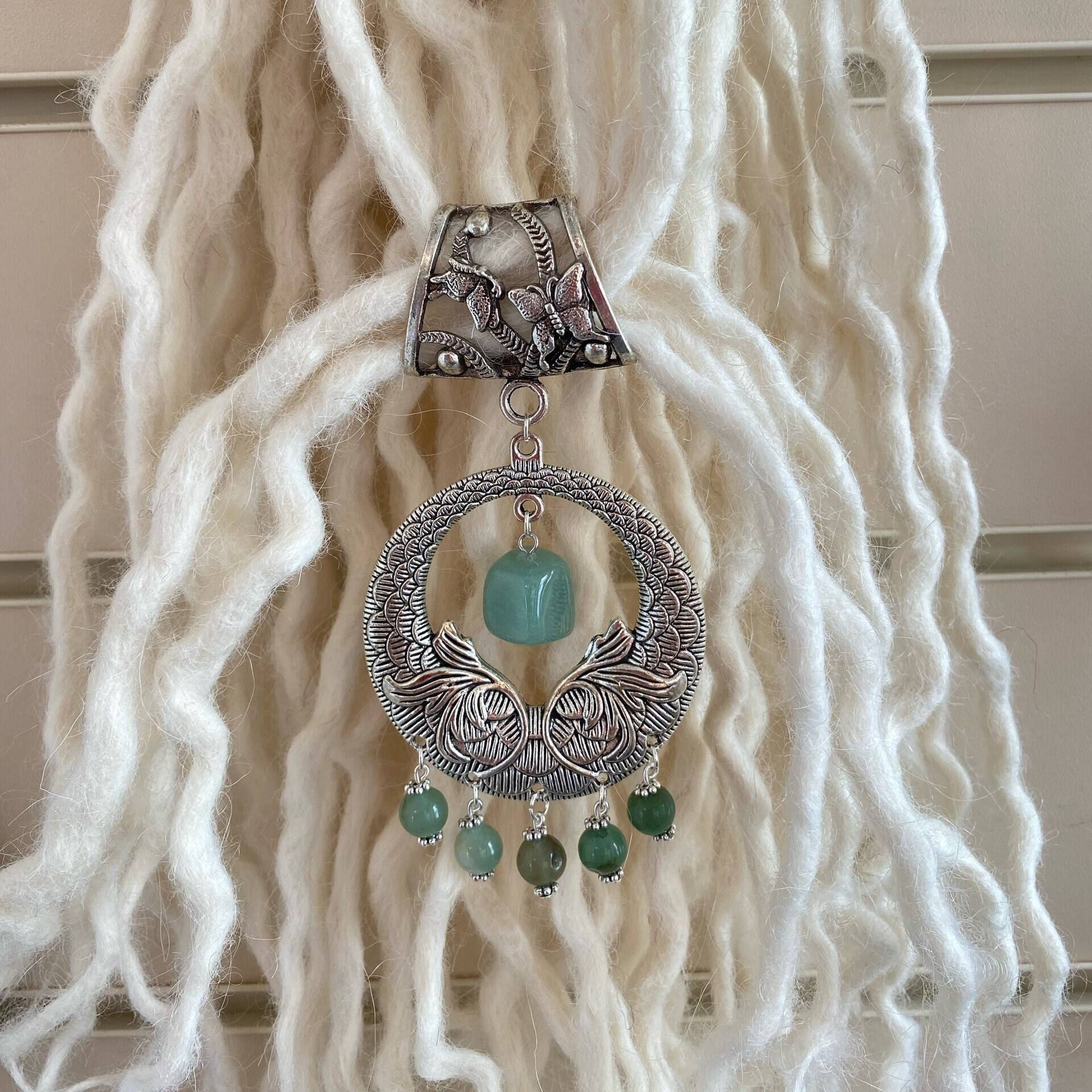 Große Dreadperle Mit Aventurin Edelsteinen - Dreadlock Halter Flechtperle Große Dreadperle Mit Aventurin Edelsteinen - Dreadlock Halter Flechtperle von InnerSpiritBoho