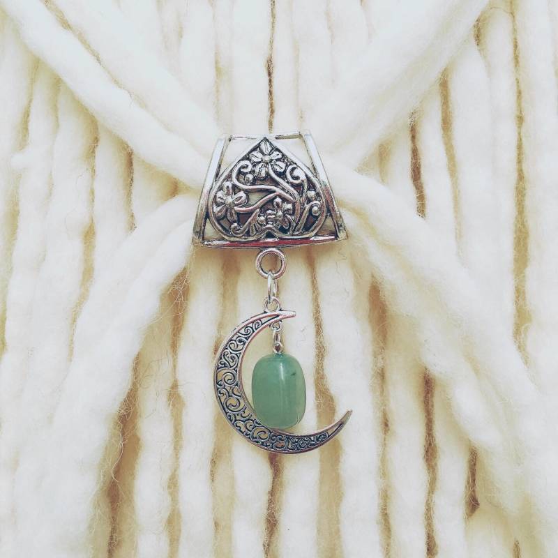 Große Dreadperle Mit Grünem Aventurin - Dreadlock Halter Flechtperle von InnerSpiritBoho