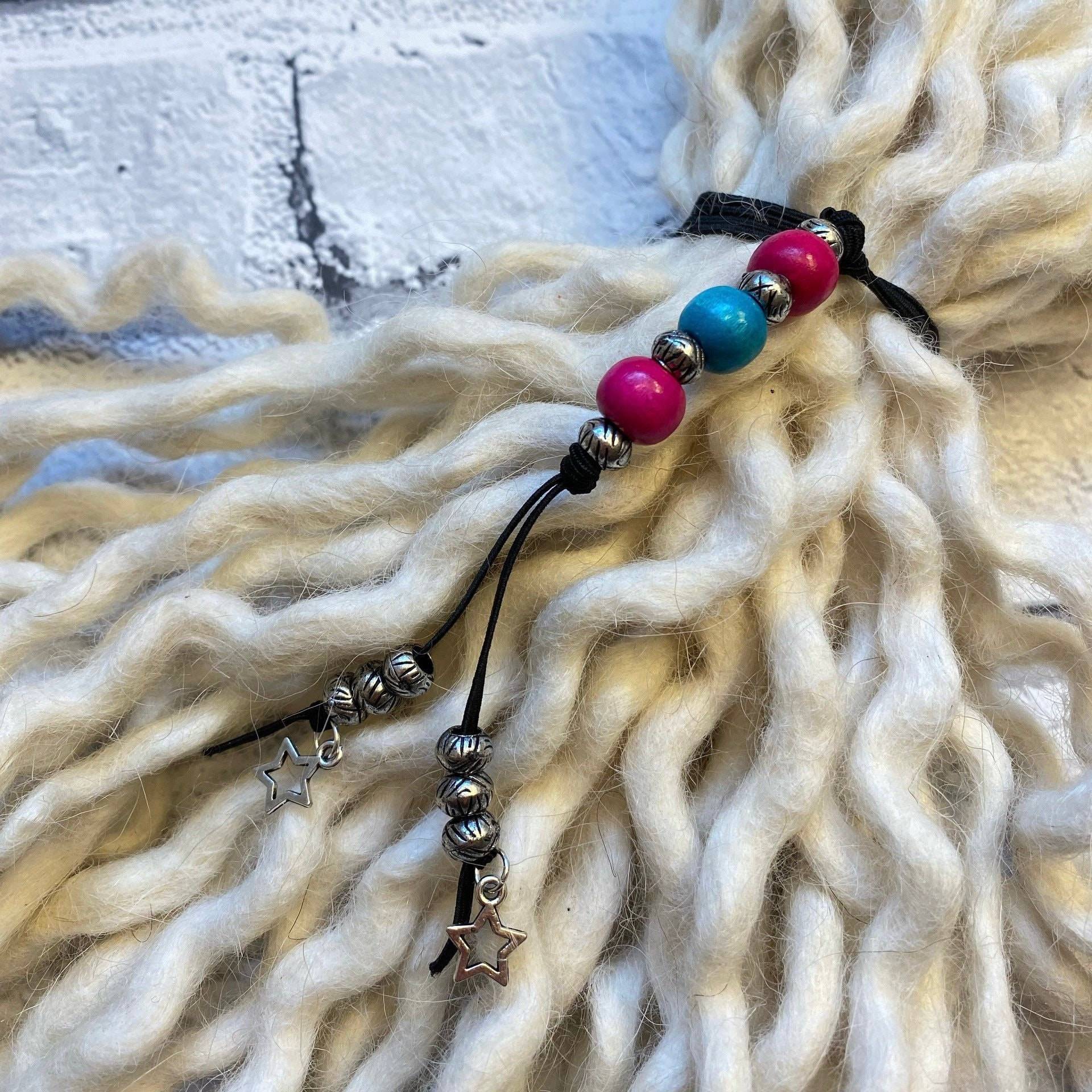 Perlen Dreadlockkrawatte - Dreadkrawatte Dreadhalter Haargummi Perlen Dreadlockkrawatte - Dreadkrawatte Dreadhalter Haargummi von InnerSpiritBoho
