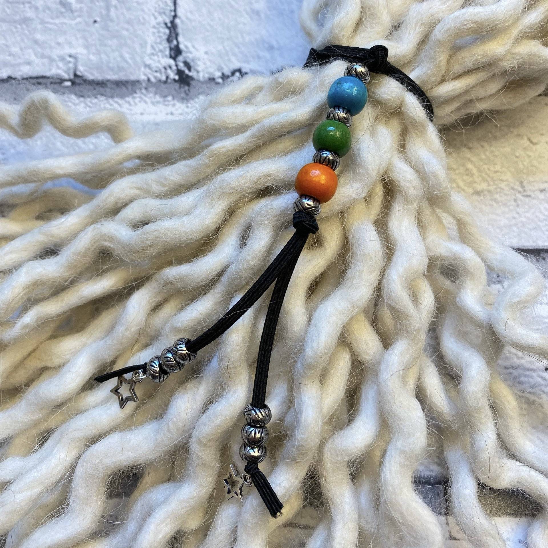 Perlen Dreadlockkrawatte - Dreadkrawatte Dreadhalter Haargummi Perlen Dreadlockkrawatte - Dreadkrawatte Dreadhalter Haargummi von InnerSpiritBoho