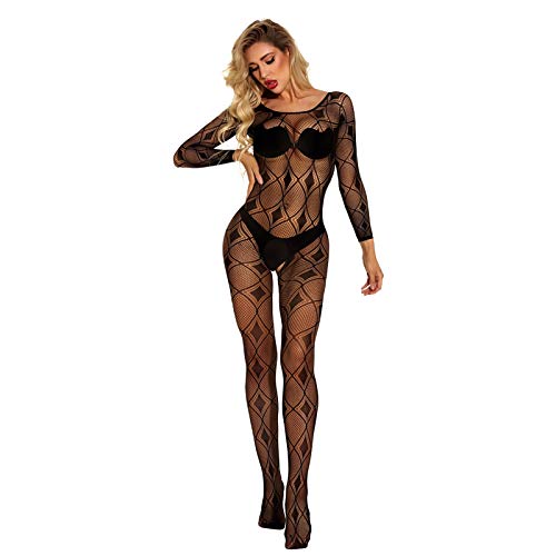 Fischnetz Dessous Sexy Reizwäsche Damen Babydoll Erotische Halterlose Strapsen Unterwäsche Bodysuit Set Strümpfen Fischnetz Unterhose Set Verführerische String Panty Slips Büstenhalter Nterkleid von Innerternet