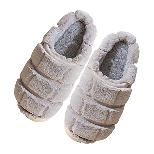 Hausschuhe Warm Damen Winter Heimschuhe Flauschige Filz Hausschuhe Pantoffeln Slippers Winter Warm Winterschuhe Weich Drinnen Pantoffeln Gemütliche Herbst Winter Puschen Für Damen Slippers von Innerternet