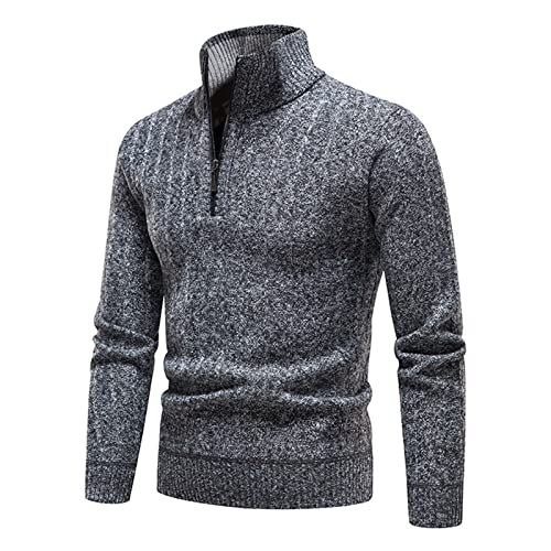 Rollkragen Pullover Herren Aus 100% Merinowolle Durable Sweater Pullover Baumwolle Elastisch Tops Rollkragen Fashion Pullover Pulli Rollkragenpullover Bequem Weich Elastisch Einfarbig von Innerternet