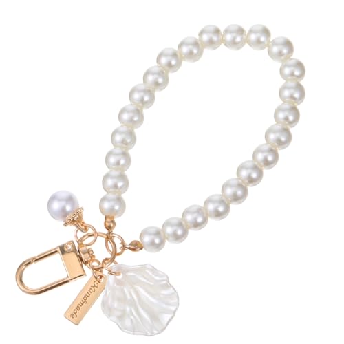 InnoHHustle SchlüSselanhäNger Perlen SchlüSselanhäNger Damen SchlüSselanhäNgers Blume Armband Damen SüßE TaschenanhäNger Purse Charms für AutoschlüSsel Taschen von InnoHHustle