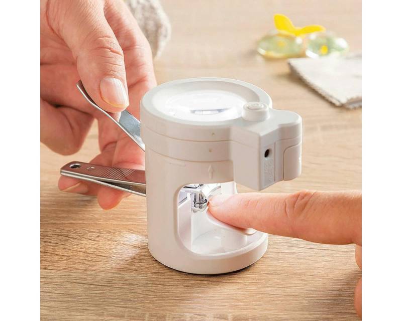 InnovaGoods Erste-Hilfe-Set InnovaGoods - Nagelknipser mit LED-Licht, 8x Lupe und integrierter von InnovaGoods