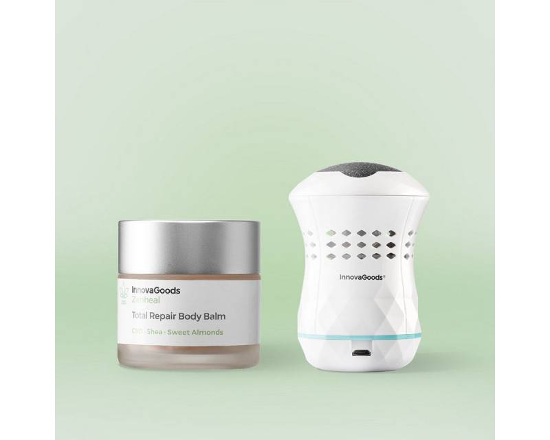 InnovaGoods Massagegerät Fußpflegeset Körpercreme Pediküre Feile CBD InnovaGoods InnovaGoods Massagegerät Fußpflegeset Körpercreme Pediküre Feile CBD InnovaGoods von InnovaGoods
