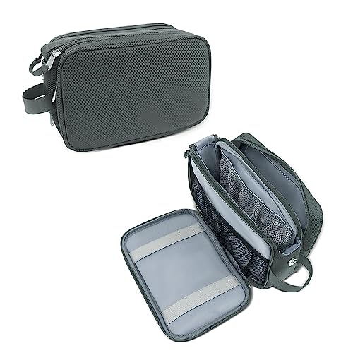 Innovatronic Kulturbeutel, Reisetasche Organizer Hängende Dopp, Kit Rasieren Tasche Kleine Wasserfeste Toilettenartikel Zubehör Veranstalter, GRAU, Kulturbeutel für Herren von Innovatronic