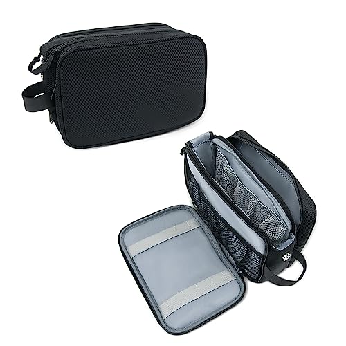 Innovatronic Kulturbeutel, Reisetasche Organizer Hängende Dopp, Kit Rasieren Tasche Kleine Wasserfeste Toilettenartikel Zubehör Veranstalter, Schwarz, Kulturbeutel für Herren von Innovatronic