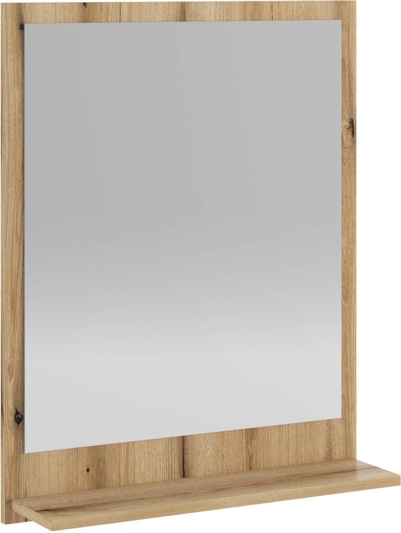 INOSIGN Badspiegel "Oslo, Spiegel in Eiche Evoke, Wandspiegel im skandinavischen Design" mit Ablagefläche, 60 cm breit von Inosign