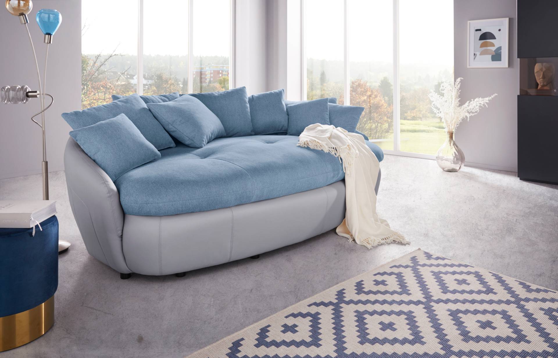 INOSIGN Big-Sofa "Aruba" gemütliches Megasofa in XXL in organischer Form mit vielen Kissen von Inosign