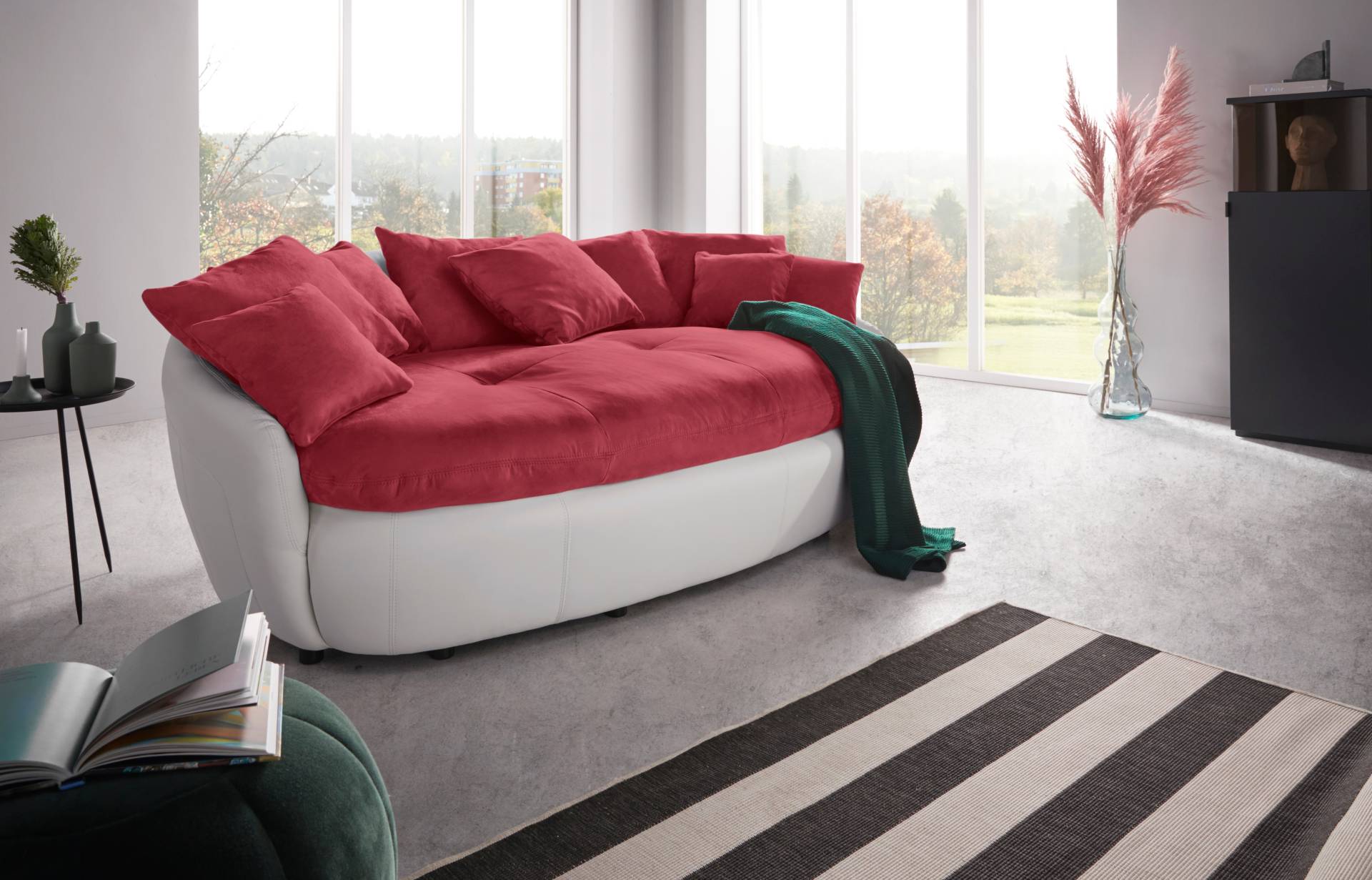 INOSIGN Big-Sofa "Aruba" gemütliches Megasofa in XXL in organischer Form mit vielen Kissen von Inosign