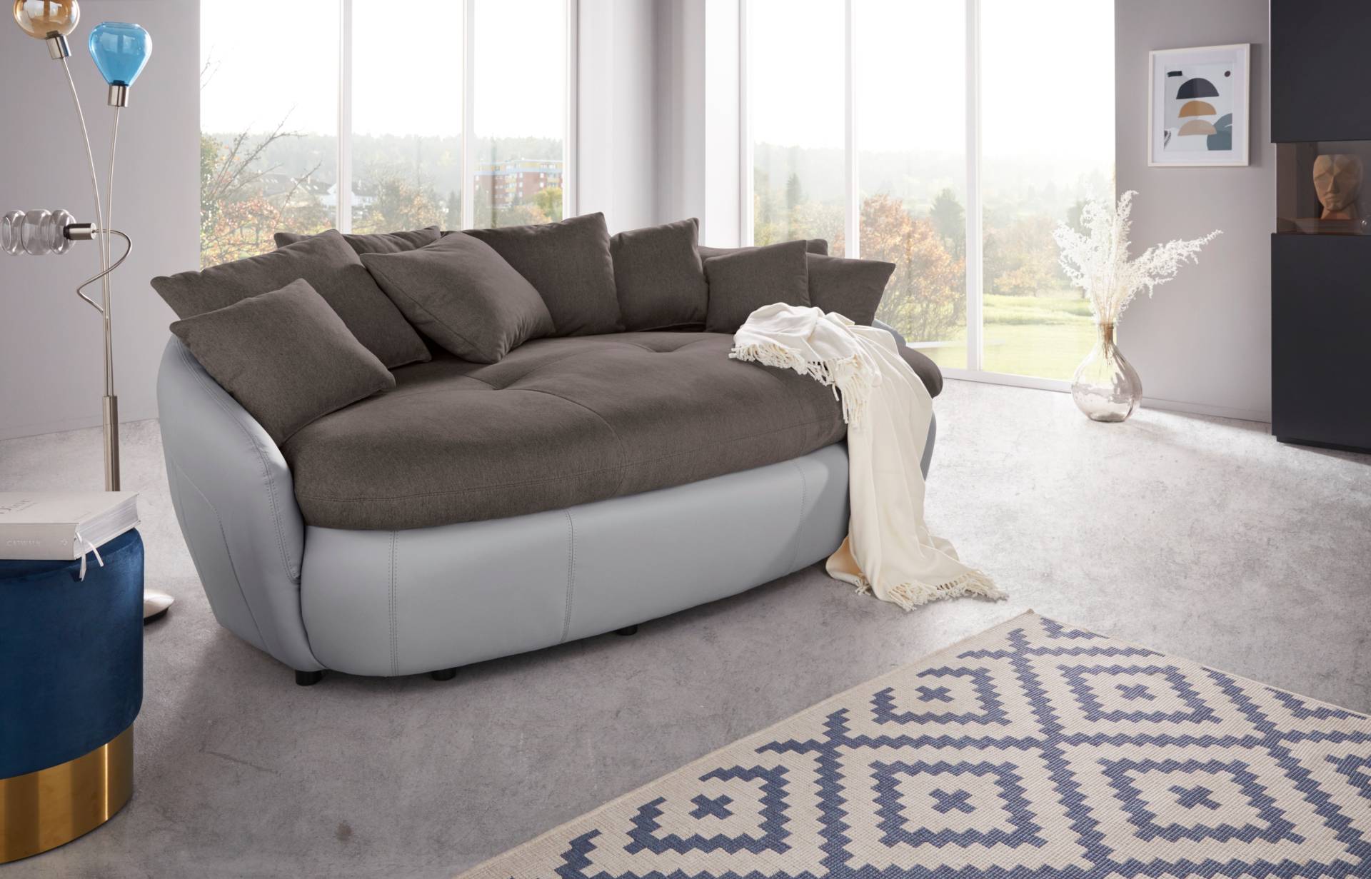 INOSIGN Big-Sofa "Aruba" gemütliches Megasofa in XXL in organischer Form mit vielen Kissen von Inosign
