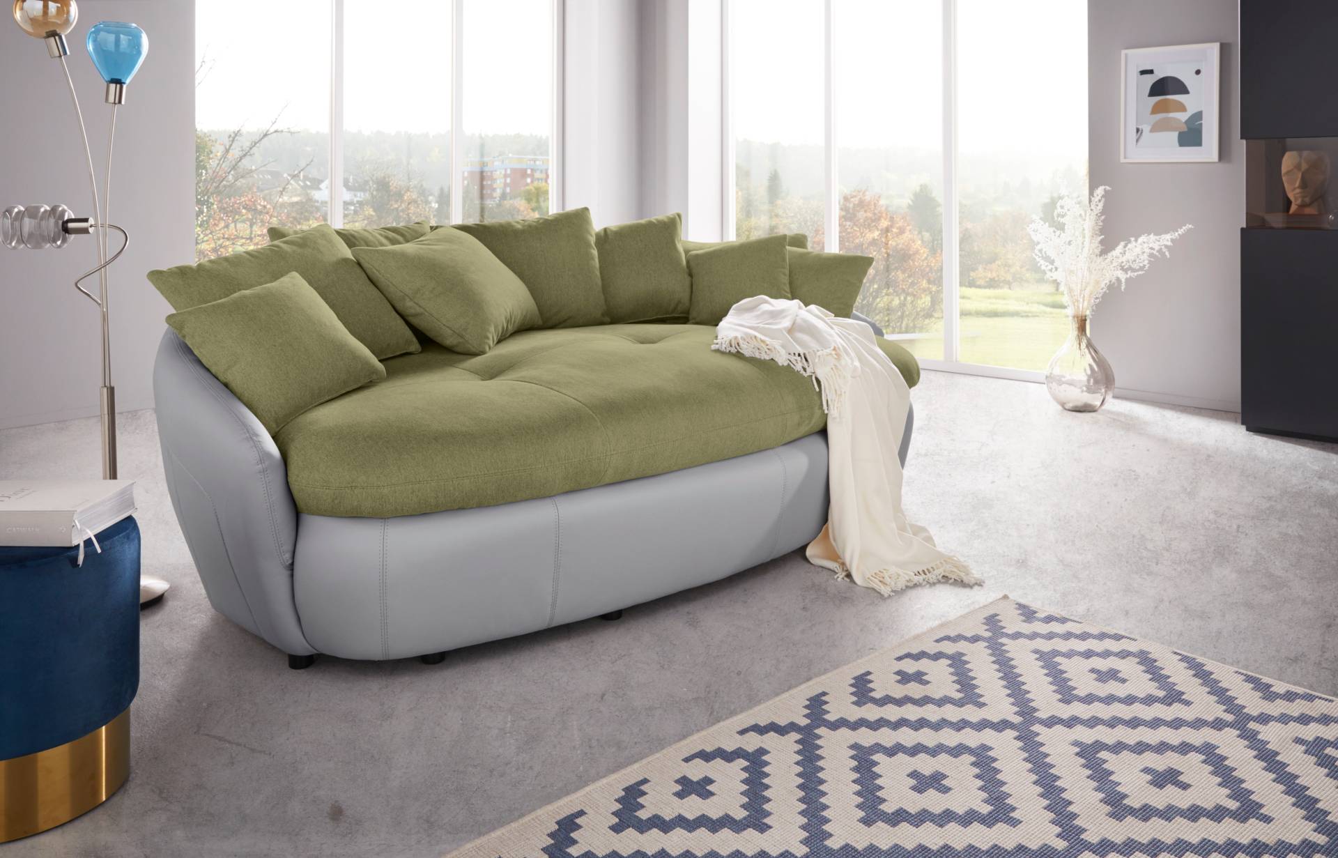 INOSIGN Big-Sofa "Aruba" gemütliches Megasofa in XXL in organischer Form mit vielen Kissen von Inosign