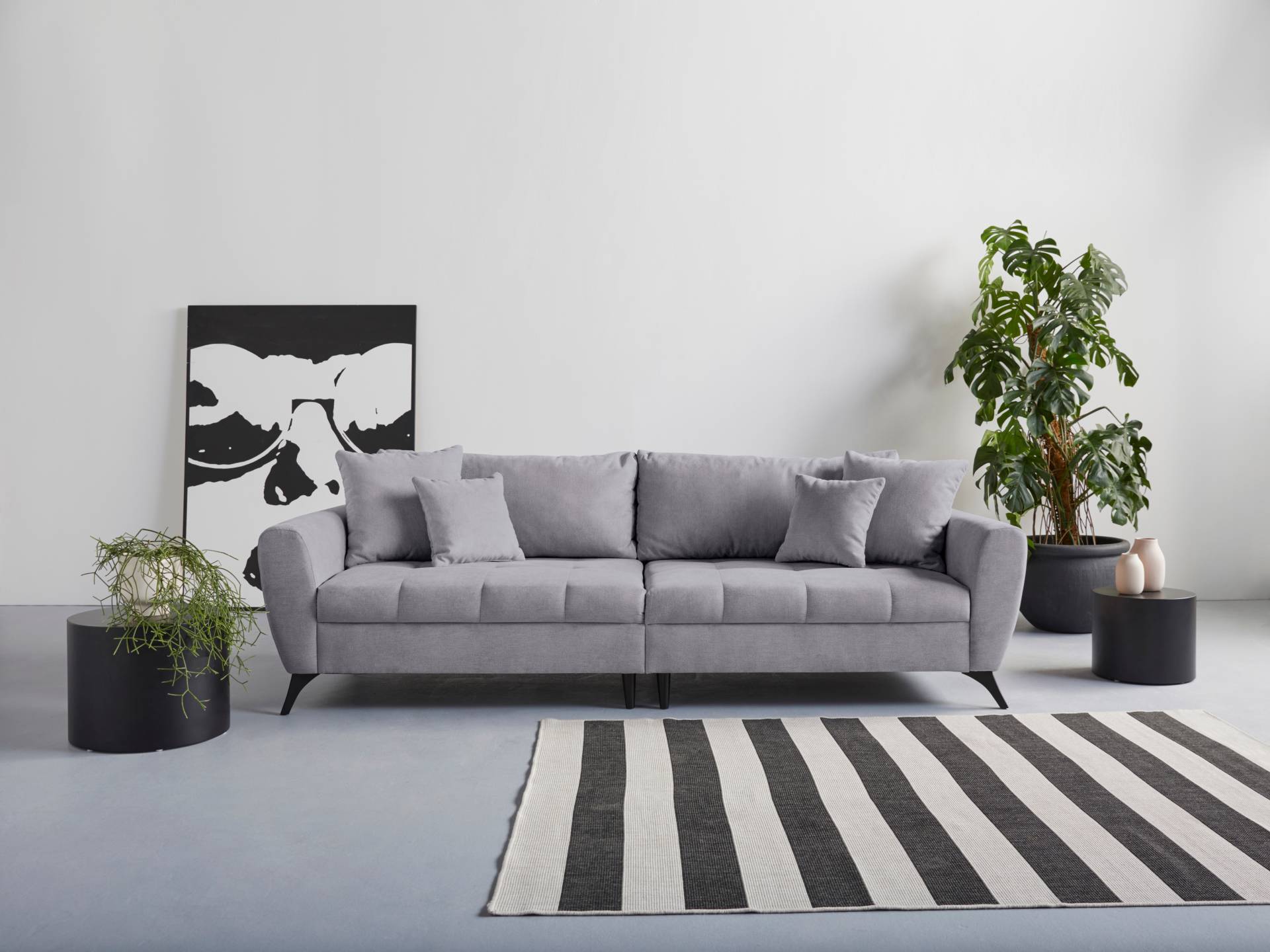 INOSIGN Big-Sofa "Lörby", auch mit Aqua clean-Bezug, feine Steppung im Sitzbereich, lose Kissen von Inosign