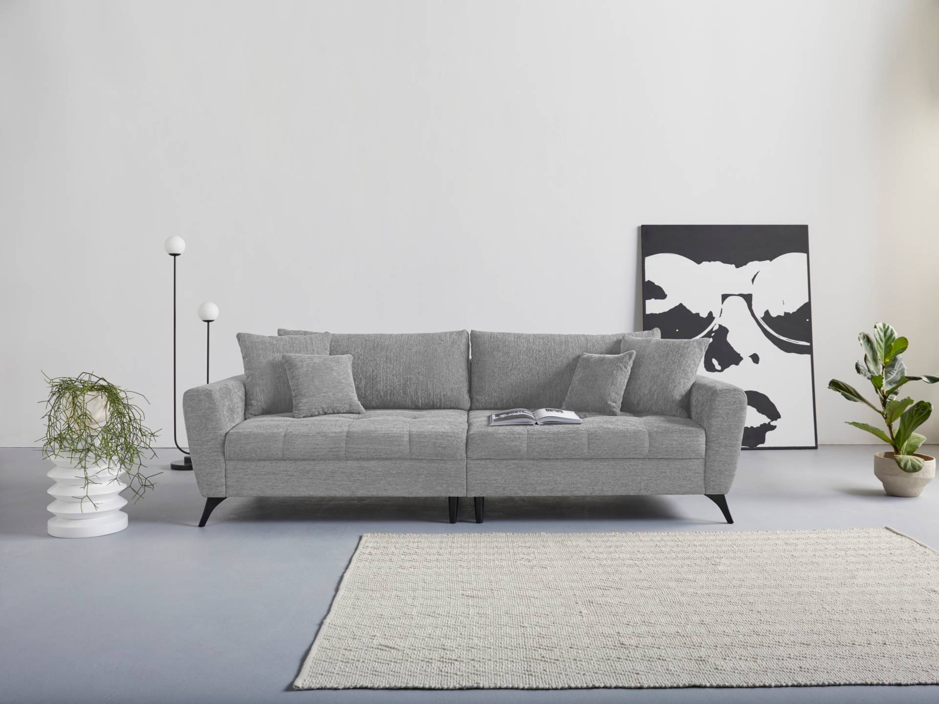 INOSIGN Big-Sofa "Lörby", auch mit Aqua clean-Bezug, feine Steppung im Sitzbereich, lose Kissen von Inosign