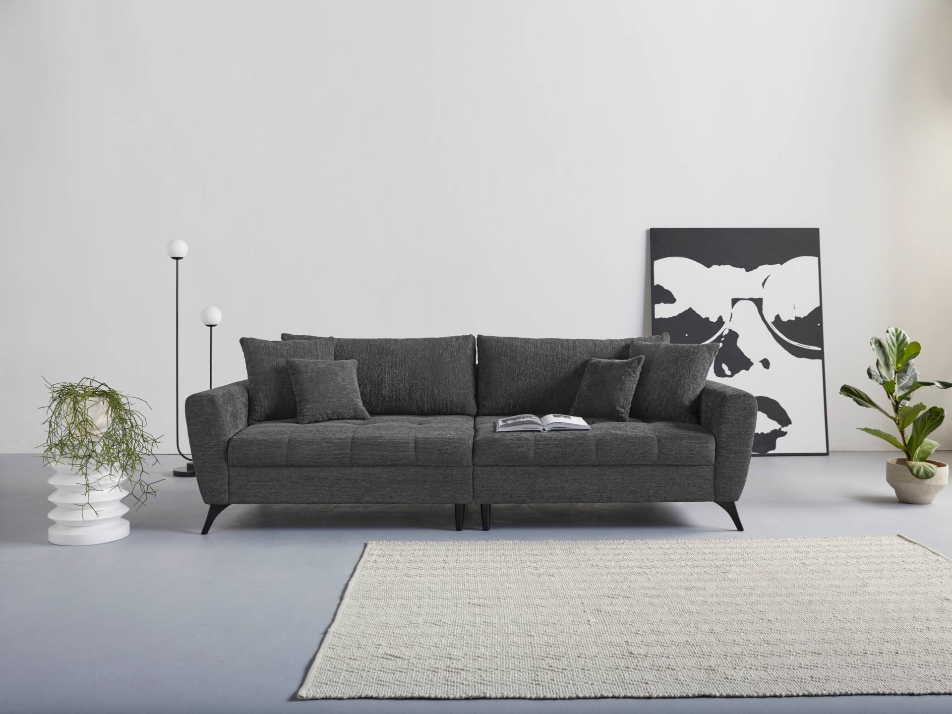 INOSIGN Big-Sofa "Lörby", auch mit Aqua clean-Bezug, feine Steppung im Sitzbereich, lose Kissen von Inosign