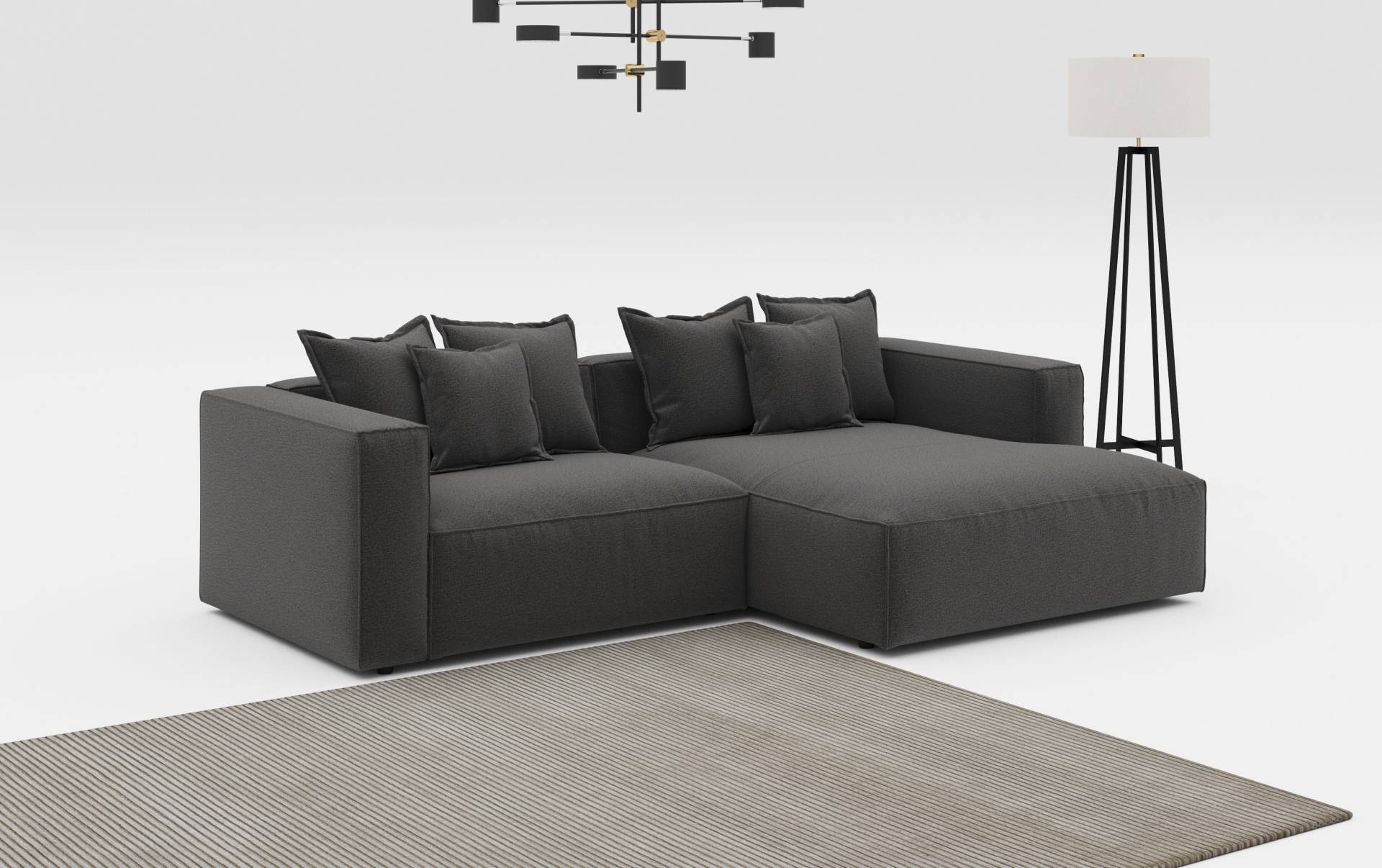 INOSIGN Ecksofa "Cowboy L-Form", mit 6 Kissen, kubisches Sofa INOSIGN Ecksofa "Cowboy L-Form", mit 6 Kissen, kubisches Sofa von Inosign