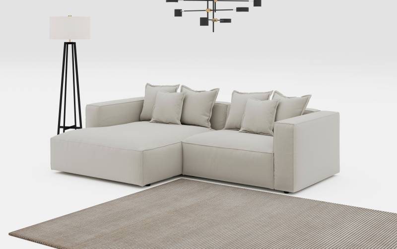 INOSIGN Ecksofa "Cowboy L-Form", mit 6 Kissen, kubisches Sofa von Inosign