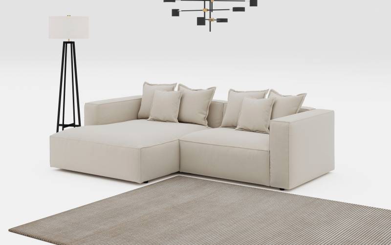 INOSIGN Ecksofa "Cowboy L-Form", mit 6 Kissen, kubisches Sofa von Inosign