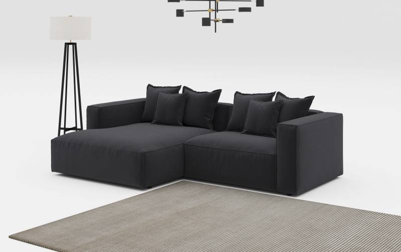 INOSIGN Ecksofa "Cowboy L-Form" mit 6 Kissen, kubisches Sofa von Inosign