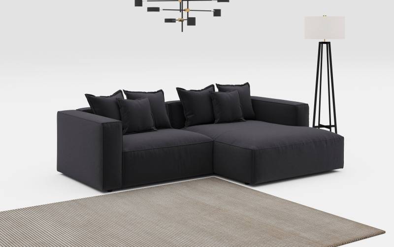 INOSIGN Ecksofa "Cowboy L-Form" mit 6 Kissen, kubisches Sofa von Inosign