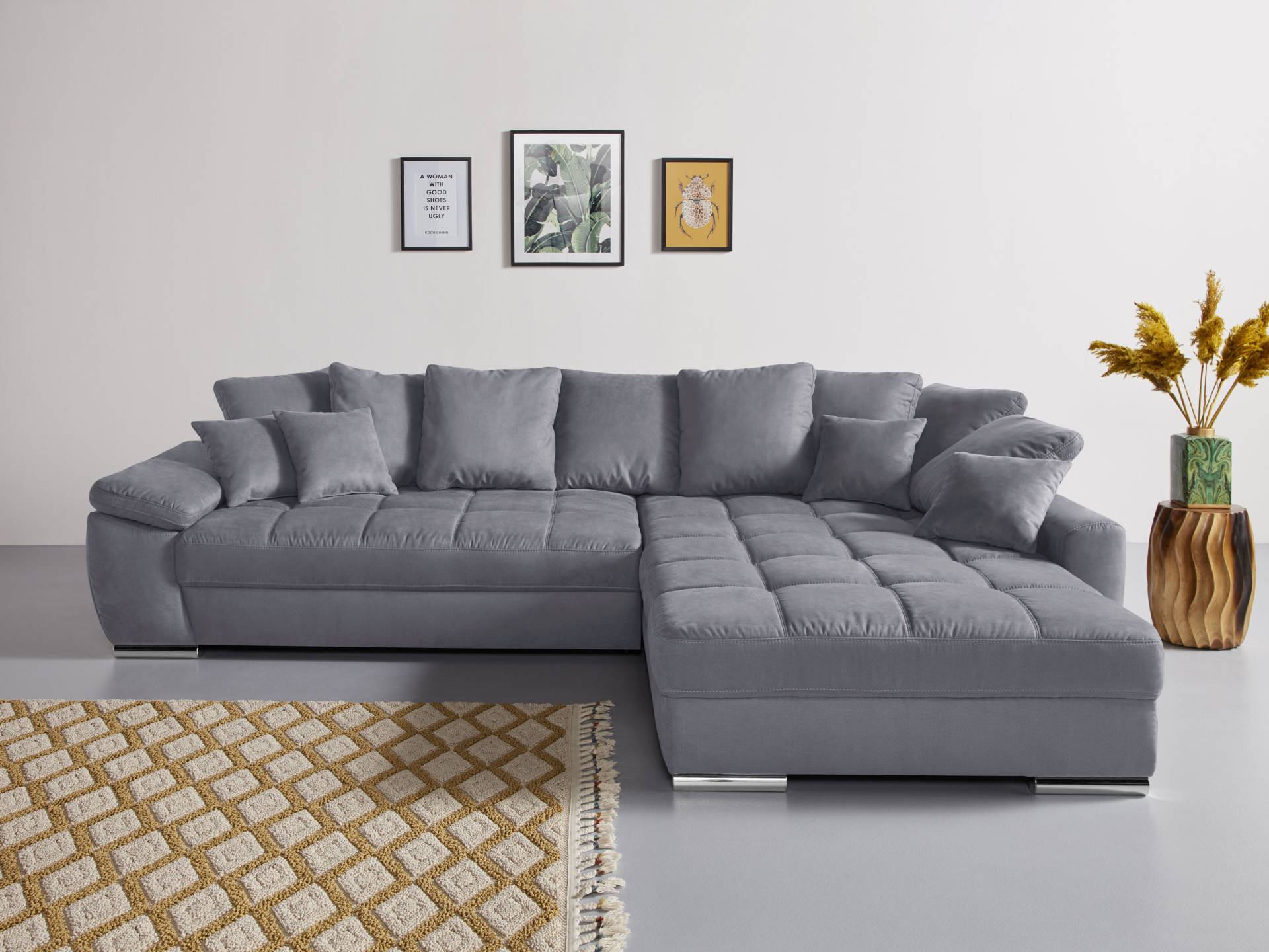 INOSIGN Ecksofa "Gwenni L-Form", auch in Haustierstoff Aqua Clean Supreme erhältlich, incl. 4 Kissen von Inosign