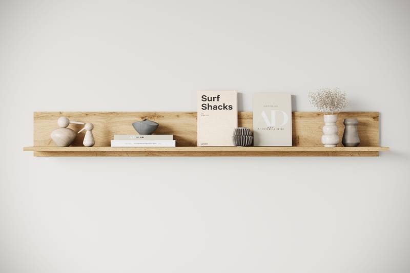 INOSIGN Wandboard "Wandregal Vera" 1 Stk. tlg. ideal für Deko & Bücher, 138x23x18 cm, hängend von Inosign