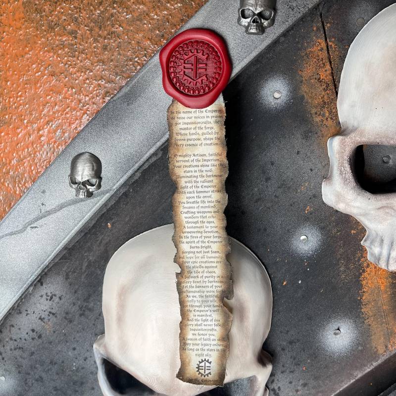 Premium Handgefertigte Grim Dark Purity Siegel Im Gothic Sci-Fi Stil, Verschiedene Variationen - Cosplay Accessoire Premium Handgefertigte Grim Dark Purity Siegel Im Gothic Sci-Fi Stil, Verschiedene Variationen - Cosplay Accessoire von Inquisitorcrafts
