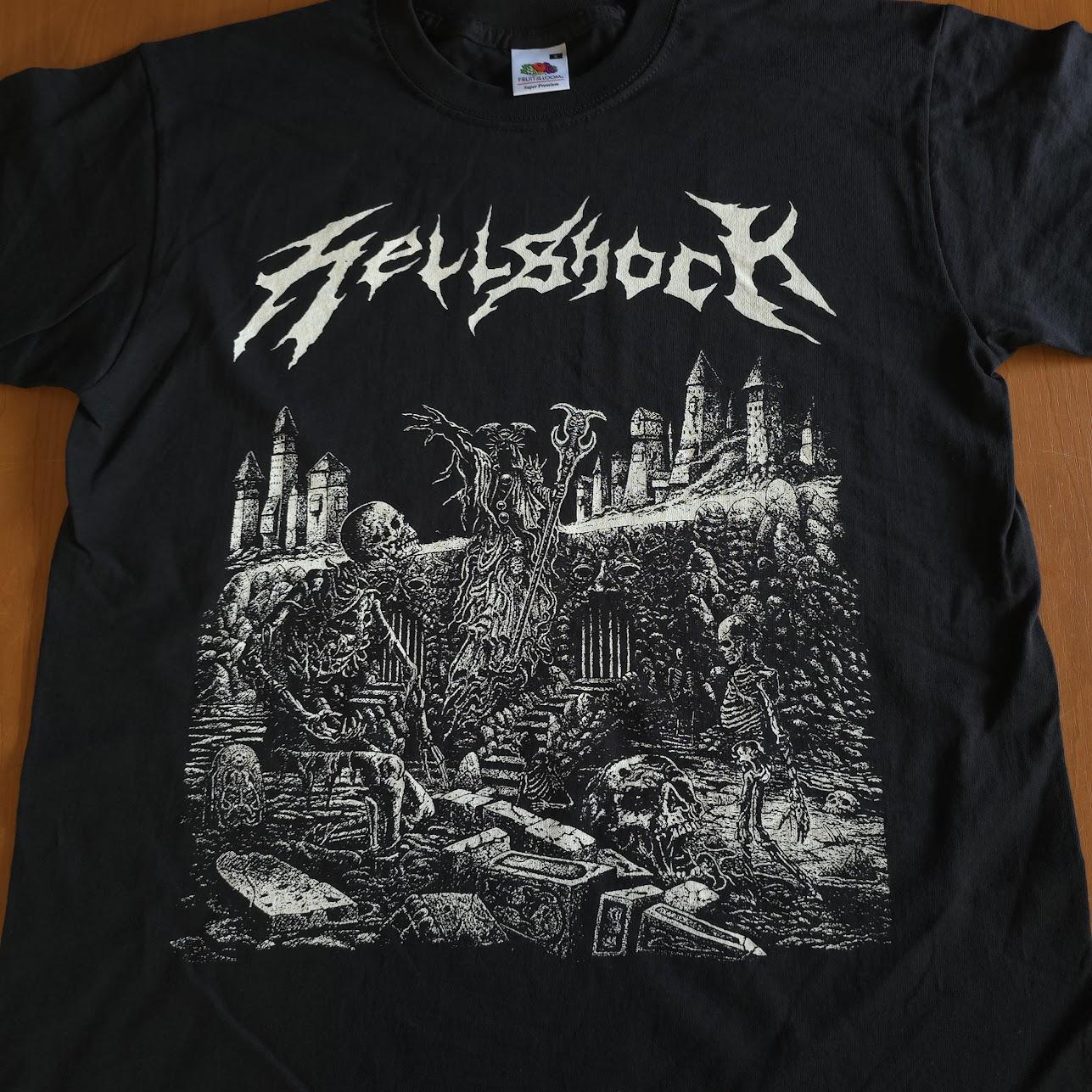 Hellshock - S/T T-Shirt | Sacrilege, Übelkeit, Hellbasrd Hellshock - S/T T-Shirt | Sacrilege, Übelkeit, Hellbasrd von InsaneSocietyrecs