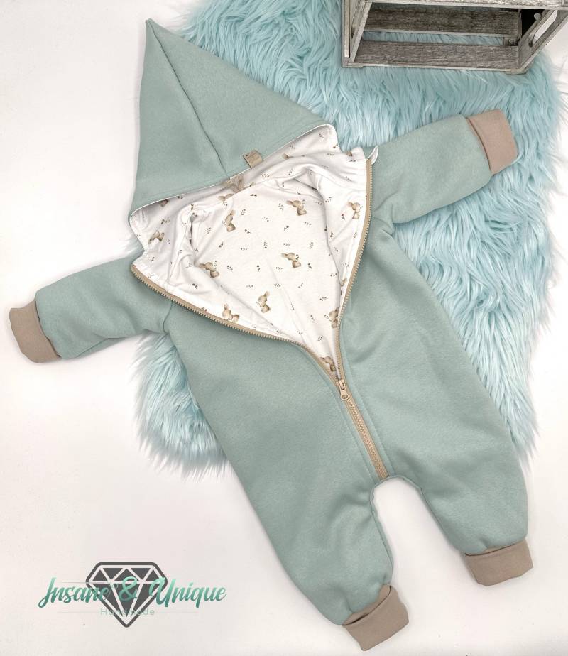 Sweat-Overall Für Babys & Kinder | Handmade Kuschel-Overall Aus Sweat Mit Jerseyfutter, Viele Auswahlmöglichkeiten von InsaneandUnique