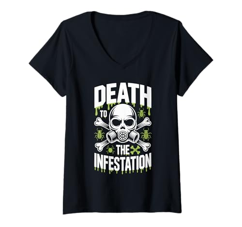 Damen Schädlingsbekämpfer Experte Bug Buster Humor Exterminator Life T-Shirt mit V-Ausschnitt Damen Schädlingsbekämpfer Experte Bug Buster Humor Exterminator Life T-Shirt mit V-Ausschnitt von Insect Terminator Pride Rodent Control Pest Guy