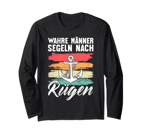 Segeltour WAHRE MÄNNER SEGELN NACH RÜGEN Lustig Ostsee Langarmshirt Segeltour WAHRE MÄNNER SEGELN NACH RÜGEN Lustig Ostsee Langarmshirt von Insel Rügen Geschenk Ostsee Shirt Rügen Urlaub
