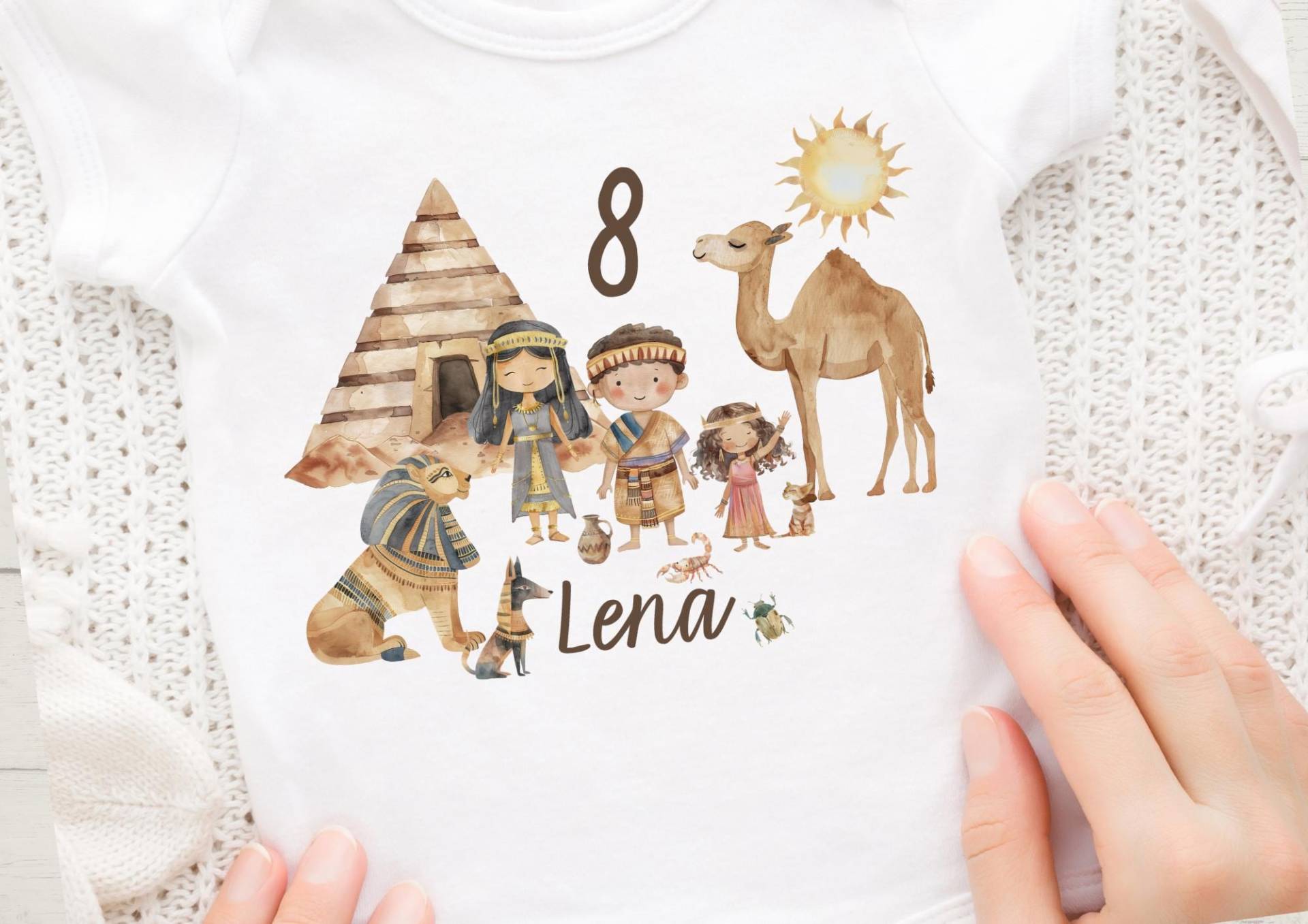 Bügelbild Ägypten Pyramiden Wunschname Und Alter Personalisiert Sphinx Kamel Geburtstagsshirt Dekoration Kindergeburtstag von InselKids