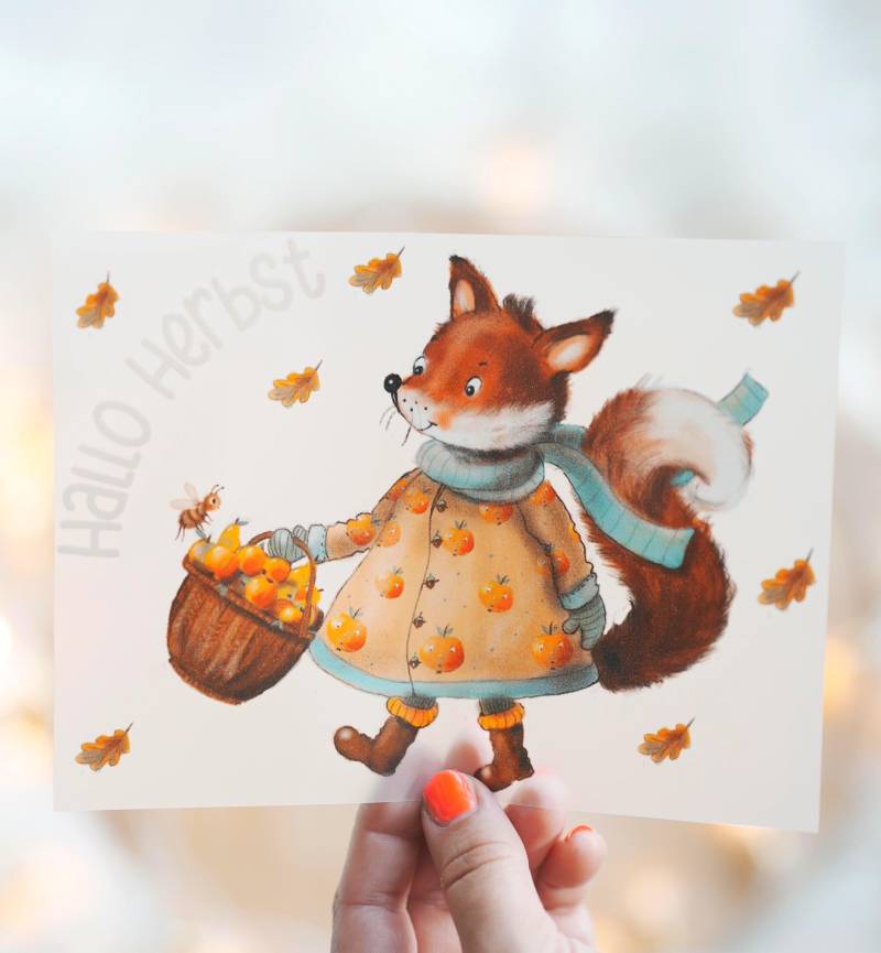 Bügelbild Fuchs Herbst - Waldtiere Eichhörnchen Kinder Shirt Herbstkind Mädchen Junge Bügelbild Fuchs Herbst - Waldtiere Eichhörnchen Kinder Shirt Herbstkind Mädchen Junge von InselKids