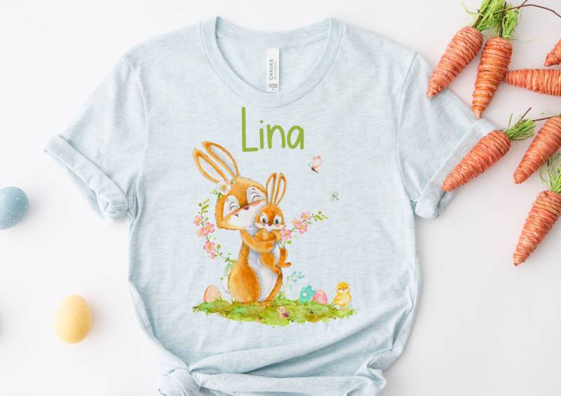 Bügelbild Für Bunte Textilien Ostern Osterhase Ostershirt Osterpulloverosterbody Osterkleid Hase Möhre Frühling Küken Bügelbild Für Bunte Textilien Ostern Osterhase Ostershirt Osterpulloverosterbody Osterkleid Hase Möhre Frühling Küken von InselKids